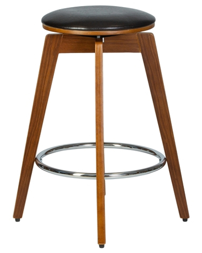 Табурет полубарный DOBRIN TOM'66, цвет черный глянец PU ABD 002