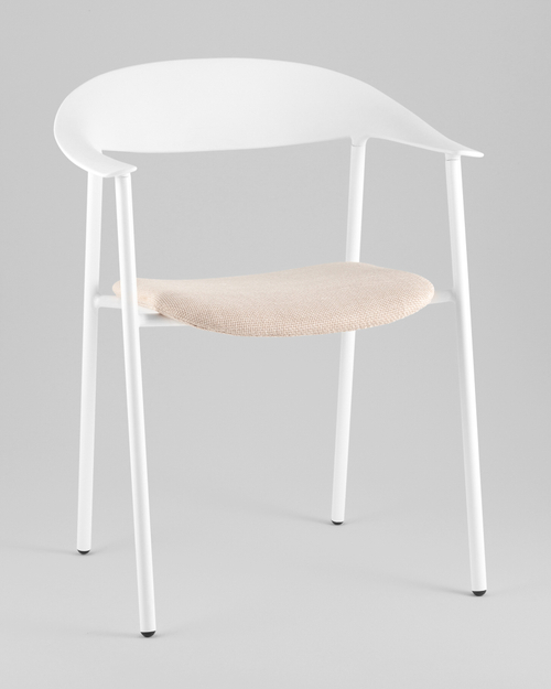 Стул Eila с подушкой пластик белый