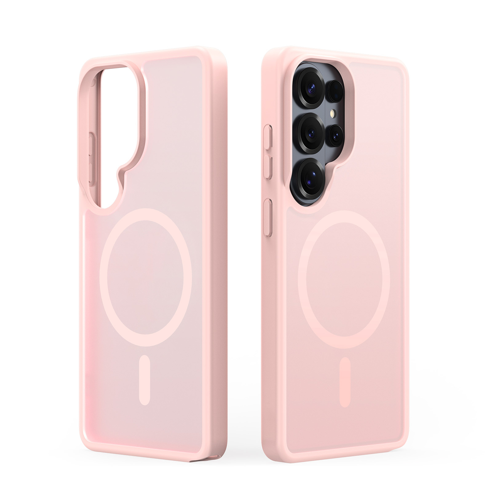 Чехол светло-розового цвета с MagSafe для Samsung Galaxy S26 Ultra, серия Yind Series от Dux Ducis