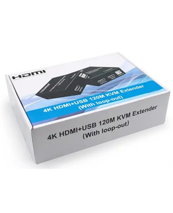 ORIENT VE050, HDMI KVM extender (Tx+Rx), HDMI+USB+Audio удлинитель до 120 м по витой паре Cat5e/6, HDMI 1.4, 4K@30Hz/1080p@60Hz, HDCP (31212)