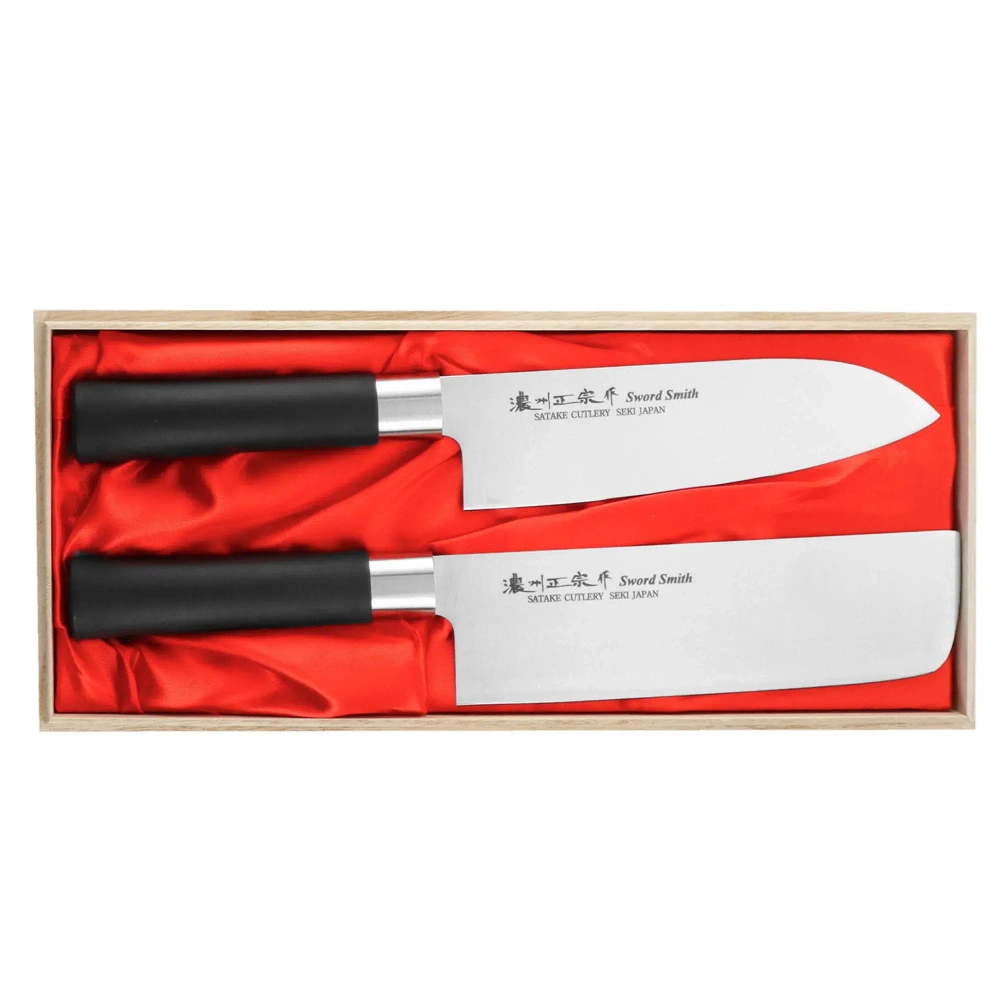 Satake Набор из 2 ножей Saku PP Santoku + Nakiri
