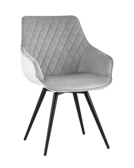 Стул вращающийся Сеул велюр светло-серый