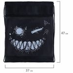 Мешок для обуви BRAUBERG, с петлёй, карман на молнии, 47х37 см, "Don't be afraid", 271609