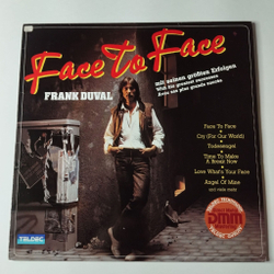Винтажная виниловая пластинка LP Frank Duval Face To Face (Germany 1982)