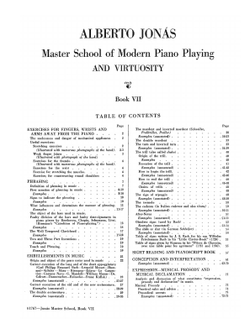 Master school of modern piano playing virtuosity. Volume 7 | Alberto Jonás