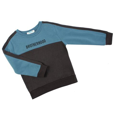 Джемпер д/мальчика футер M1133FN-3/6 р.98 т.голубой (Такро)