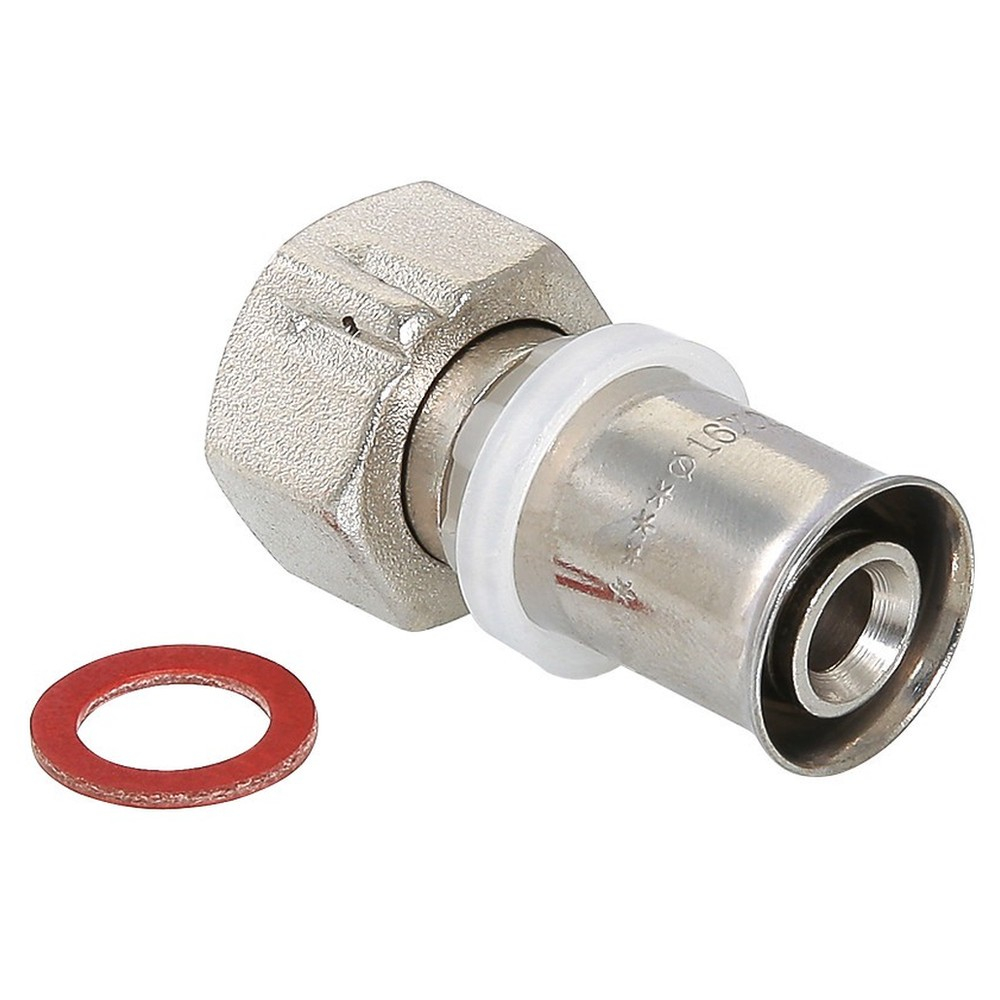 Соединение пресс Valtec VTm.222.N.001604 с накидной гайкой 16х1/2"