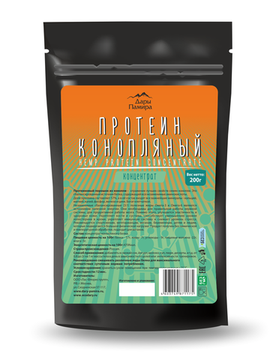 Протеин конопляный, концентрат, Россия, 200г.