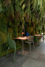 Стул пластиковый Scab Design Hug Go Green, зеленый шалфей