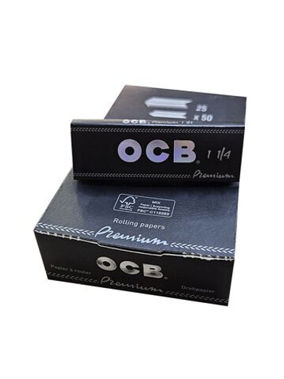 Бумага для сигарет блок "OCB" Premium 1 1/4 (78мм) 50л*25шт