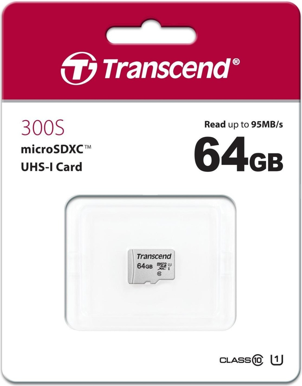 Карта памяти Transcend TS64GUSD300S 64 Гб