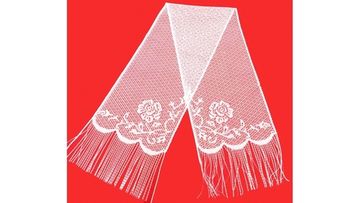 Шарф белый ТЮЛЕВЫЙ