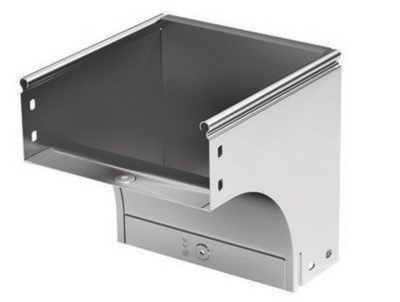 Угол CDV 90 вертикальный внеш. осн.400 H50 в комплекте с крепежнымиэлементами и соединительными пластинами, необходимыми для монтажа, цинк-ламельный