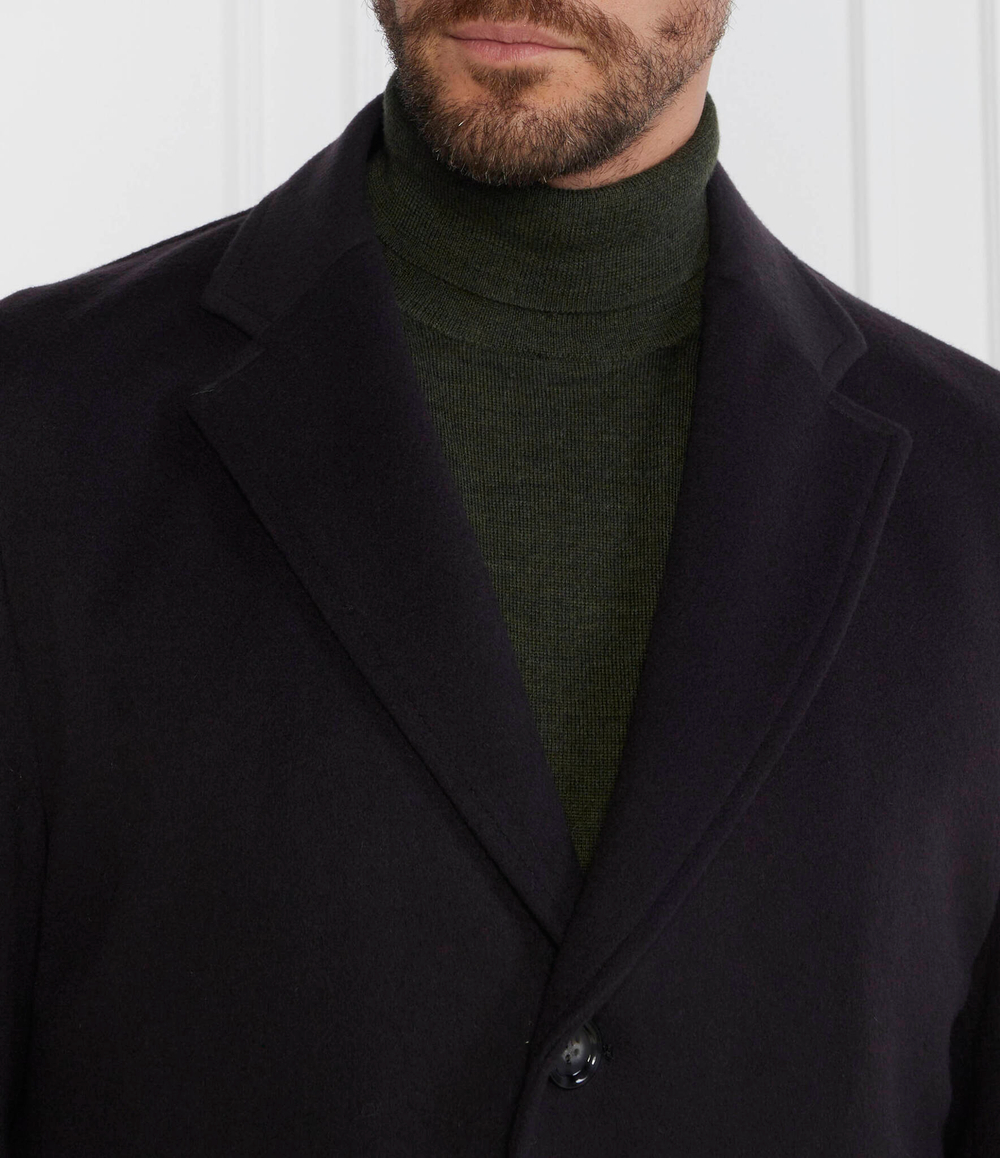 Хлопковое пальто 2в1 h hyde bib BOSS BLACK - темно-синий(50502250)