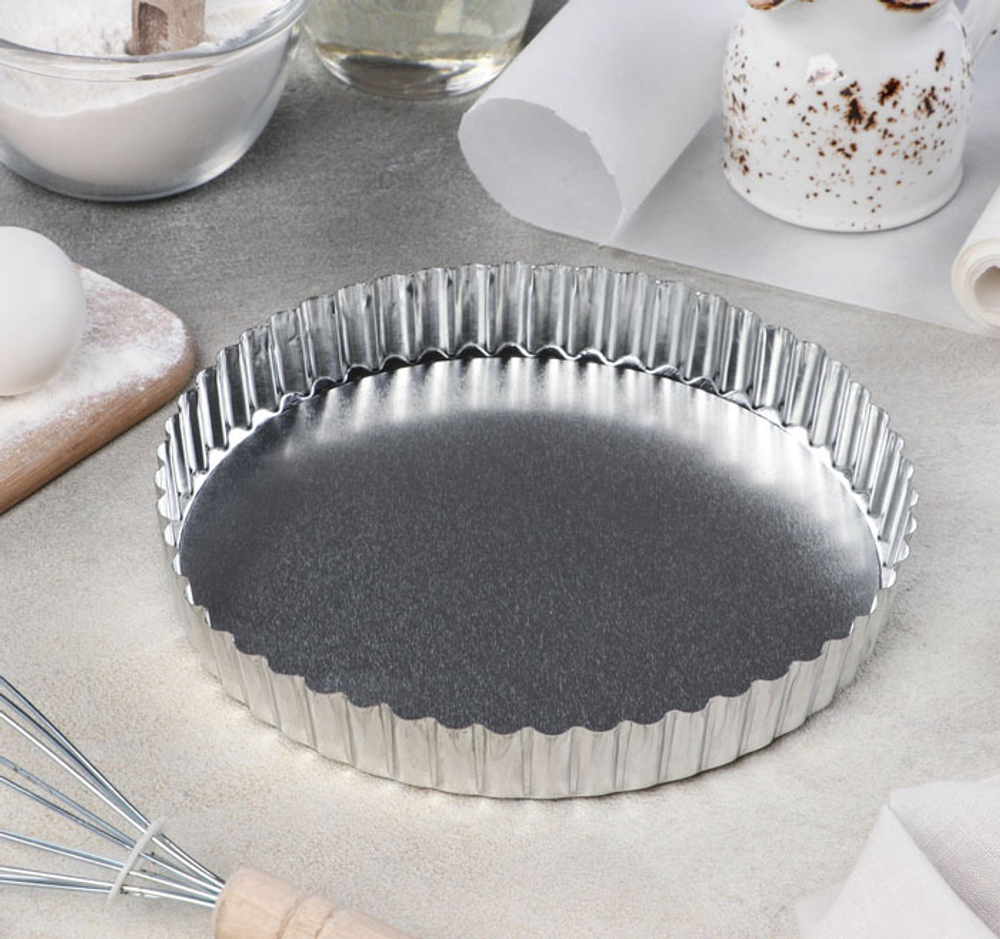 Форма рифленая для выпечки со съемным дном 20*2,5 см