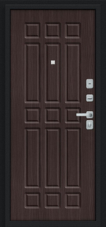 Мило МФ/BChrome Букле черное/Wenge Melinga 205*86 левое