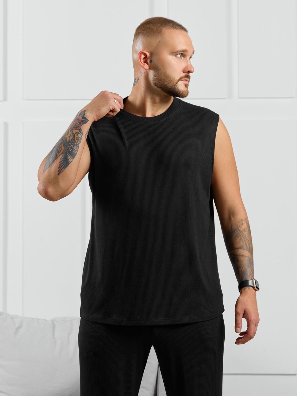 Майка мужская Алессандро-2 Виотекс ЧЁРНЫЙ