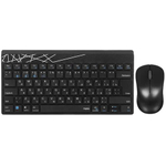 Беспроводная мембранная клавиатура и оптическая беспроводная мышь Rapoo 8000M Русифицированная раскладка ISO 75%, 78 клавиш