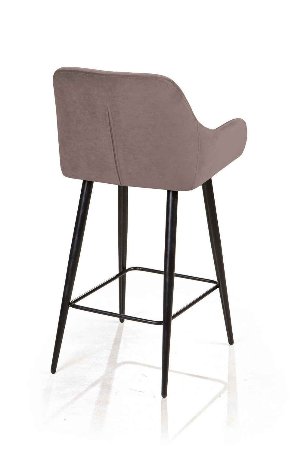 Стул полубарный Robert, бархат пепельно-бежевый 25