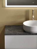 Тумба с раковиной Sancos SNOB R 100 со столешницей, белая матовый