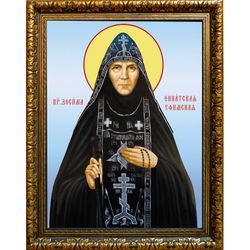 Зосима (Эннатская) Уфимская преподобная. Икона на холсте.