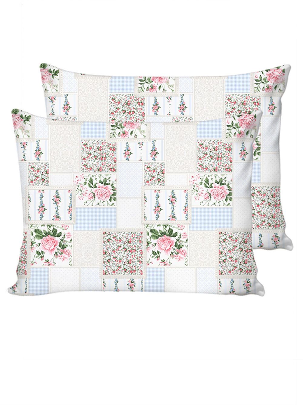 Постельное белье Сказка "Квилт" евро Наволочка 50х70 см 2 шт Простынь на резинке 180х200 см Пододеяльник 200х215 см, перкаль