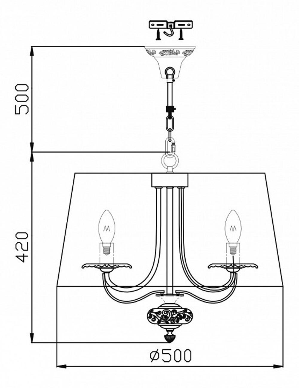 Люстра подвесная Maytoni Olivia ARM326-55-W