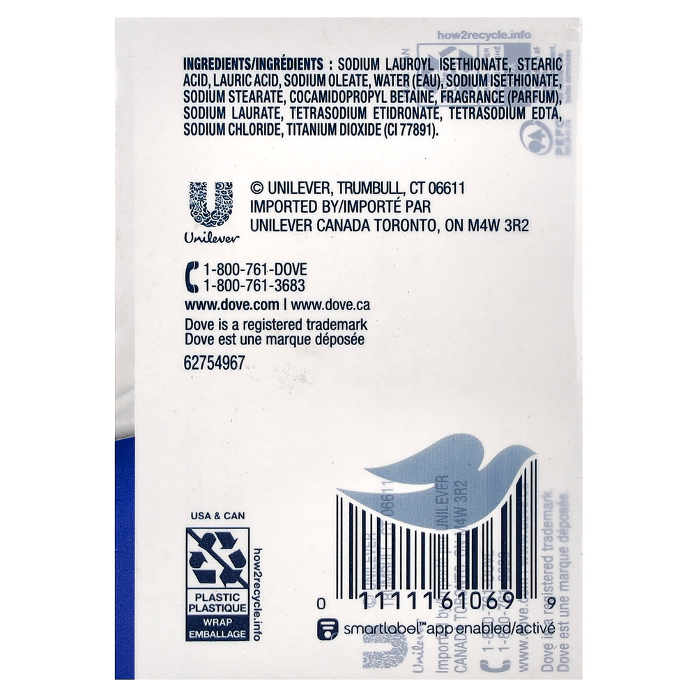 Dove, Мыло Beauty Bar, глубокое увлажнение, белое, 4 шт., По 106 г (3,75 унции)