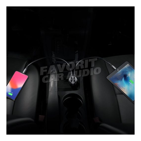 АЗУ 2USB Baseus F635 Gentleman 4800mA металл чёрный