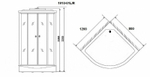 Душевая кабина Niagara Ultra NG-1910-01R 120x80 с гидромассажем