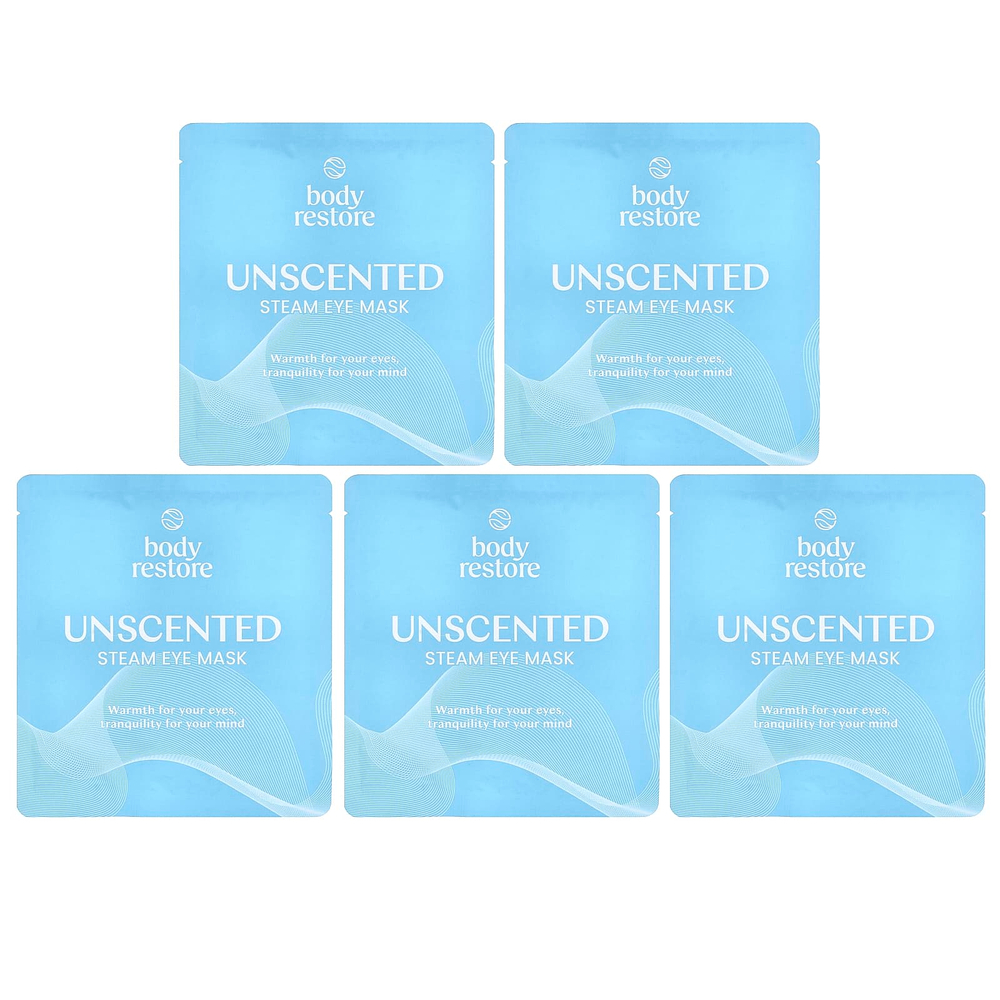 Body Restore, паровая маска для глаз, без отдушки, 5 шт.