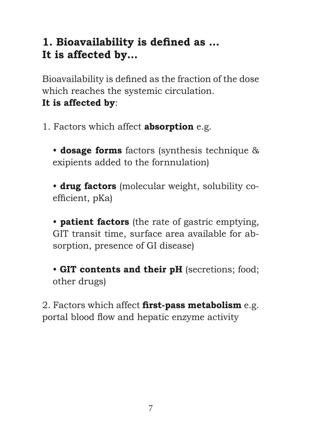 Short questions General pharmacology | редактор