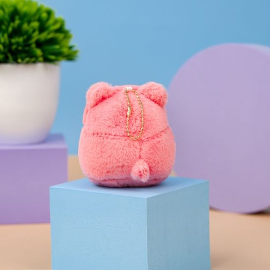 Брелок мягкий "Пингвин в костюме" розовый 10 см