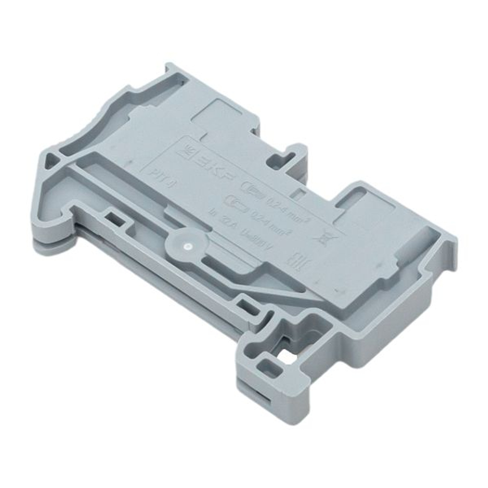 Клемма проходная Push-in 4 мм2 серая EKF (80.00 шт.)