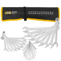 Набор ключей комбинированных 25пр. (6-28, 30, 32мм),на полотне JCB JCB-5261P