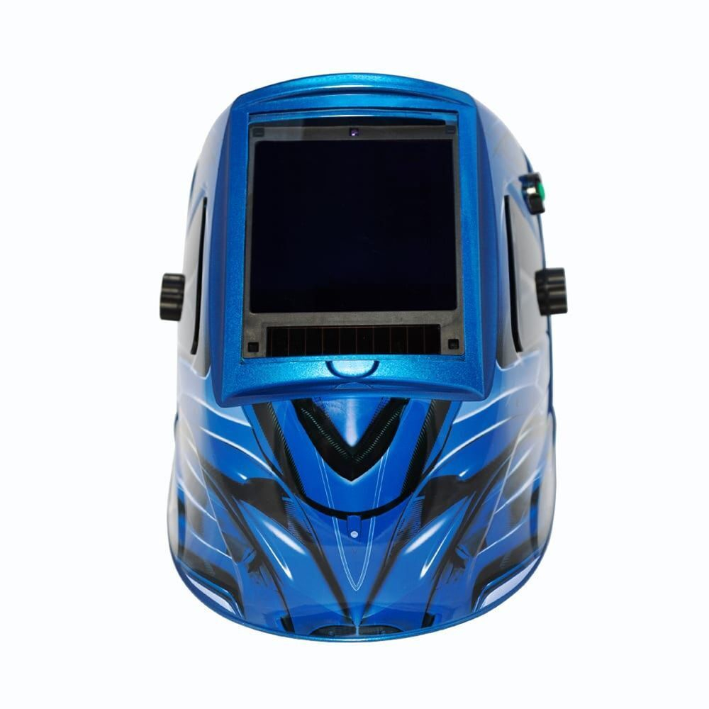 Маска сварщика хамелеон, с ручной регулировкой, FoxWeld, Корунд Мега, 3 DIN, 13 DIN, син, 7188