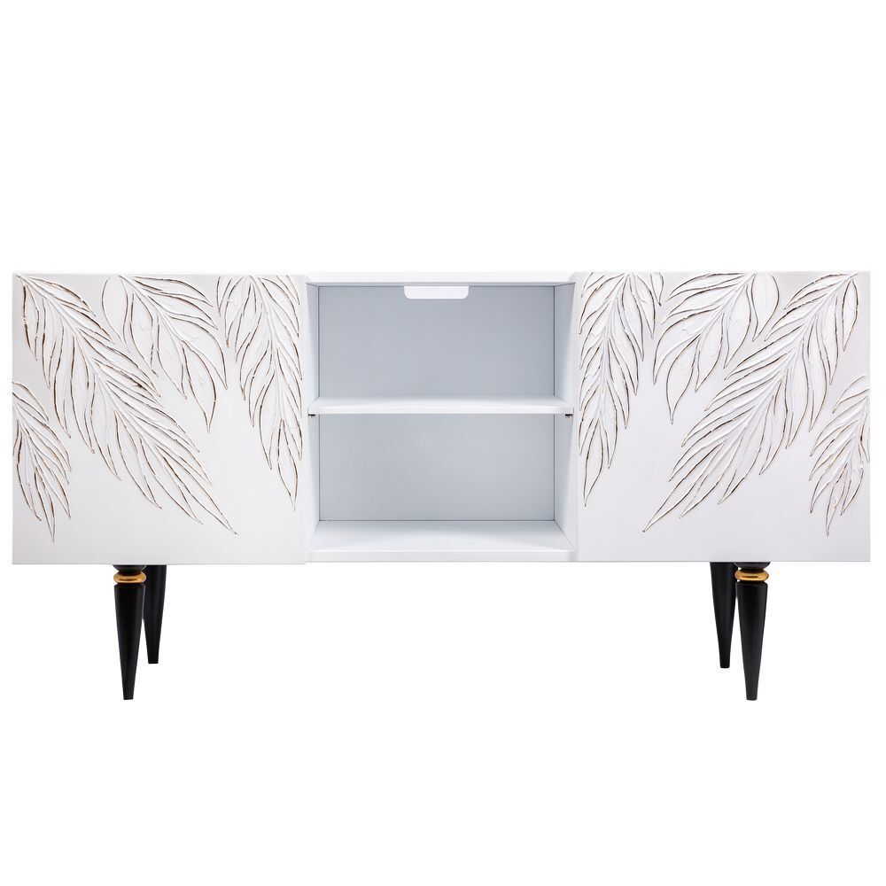 Тумба под ТВ Тропик 117см Классика Айс Найт Голд