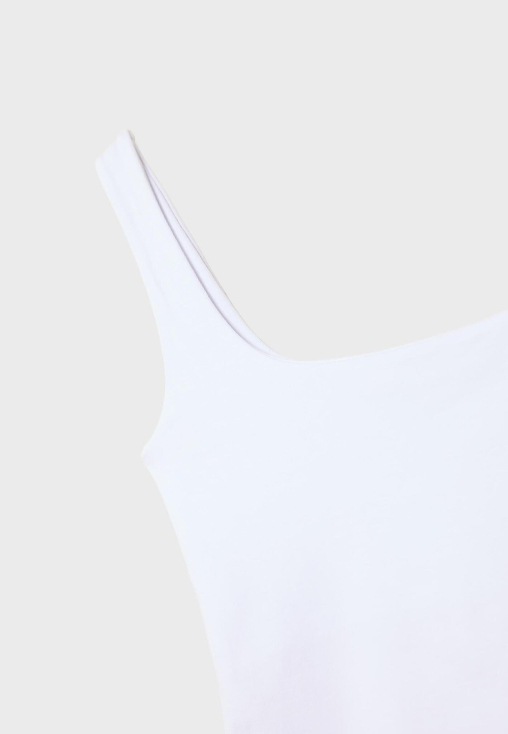 STRADIVARIUS Топ с квадратным вырезом, белый