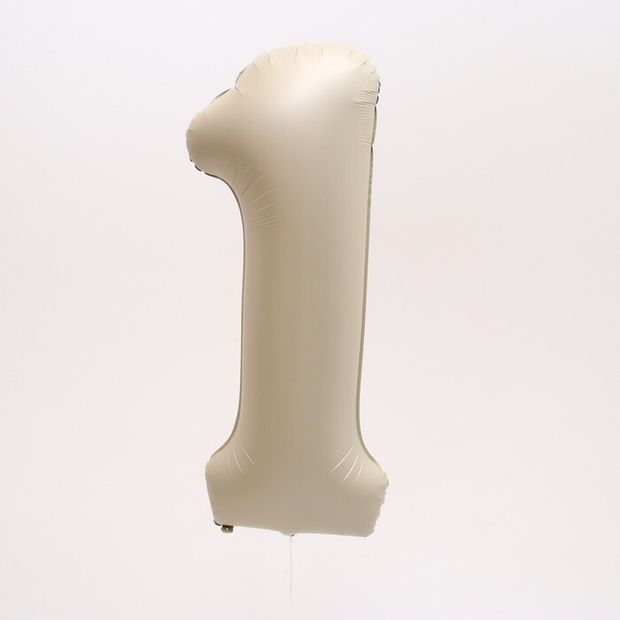 К Шар 40 Цифра 1  «Взбитые сливки» (БГ-60)