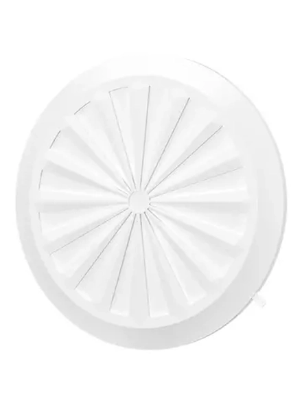 Решетка 180 10RKU вентиляционная универсальная регулируемая  D180 с фланцем D90-160 ERA title=