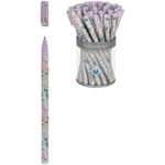 Ручка шариковая Greenwich Line "Meadow flowers" синяя, 0,7мм, игольчатый стержень, софт-тач