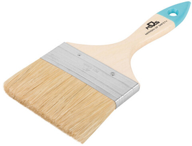 Кисть флейцевая, натур. cветлая щетина, деревянная ручка 4" (100 мм) 00708М MOS