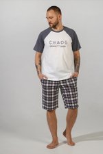 Пижама мужская шорты+футболка КП-085