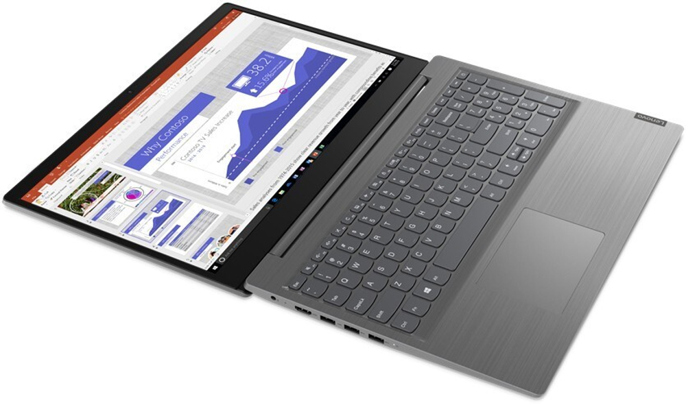 Ноутбук Lenovo V15 G1 IML 82NB001GRU Intel Core i3 10110U, 8192 Mb, 15.6; Full HD 1920x1080, 256 Gb SSD, DVD нет, Intel UHD Graphics, No OS, серый