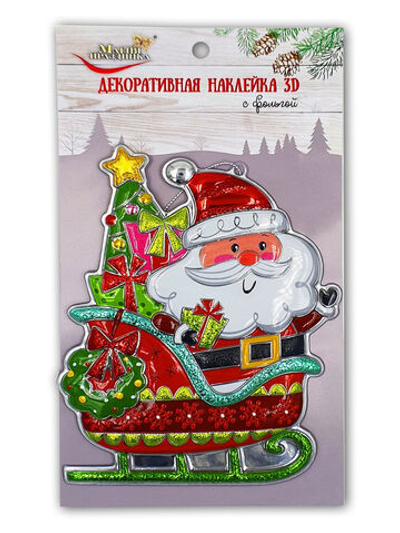 MAG2022 Декор наклейка 3D с фольгой 23 x 13,2см