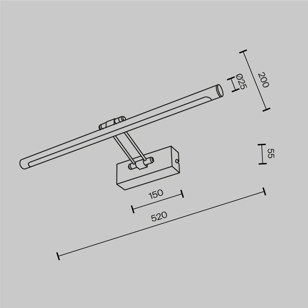 Светодиодная подсветка Maytoni Dazzle MIR267WL-L12CH3K