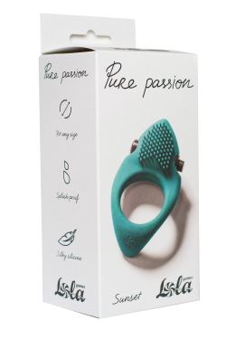 Эрекционное виброкольцо Pure Passion Sunset Green