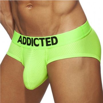 Мужские трусы брифы зеленые Addicted AD2077-19