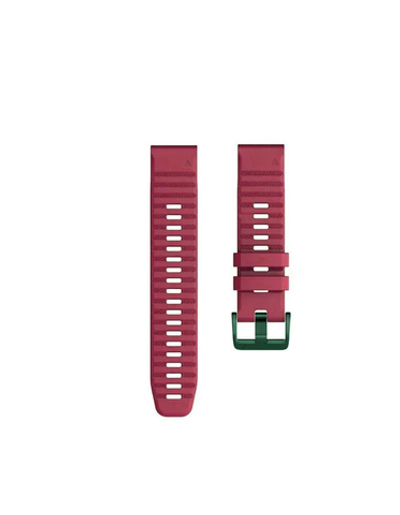 Ремешок быстросъемный 22 мм. силиконовый для Garmin Fenix 5/5+/6/7/, Quatix 5,MARQ, Forerunner 935/945,instinct 1/2,Epix Gen 2 (Вишневый)