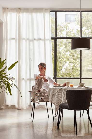 Стул Ciselia темно-серый шенилл